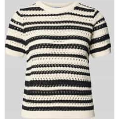 Gebreid shirt met ajourpatroon