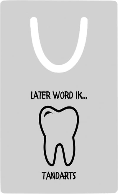 Hacebo® - Later word ik tandarts metalen boekenlegger - baby's - Tandartsassistent - Tandartsen - dentist - arts - specialist in tandheelkunde - tandartsassistente - mondhygiënist - tandartspraktijk Bladwijzer boekenleggers - 7.6 cm x 5cm