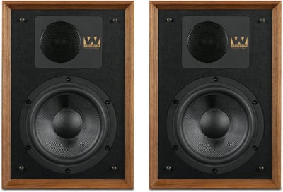 Wharfedale Denton 85th Anniversary Boekenplank Speaker - 2-weg speaker – Tweeter 25'' mm - Woofer 156'' mm - Walnoot