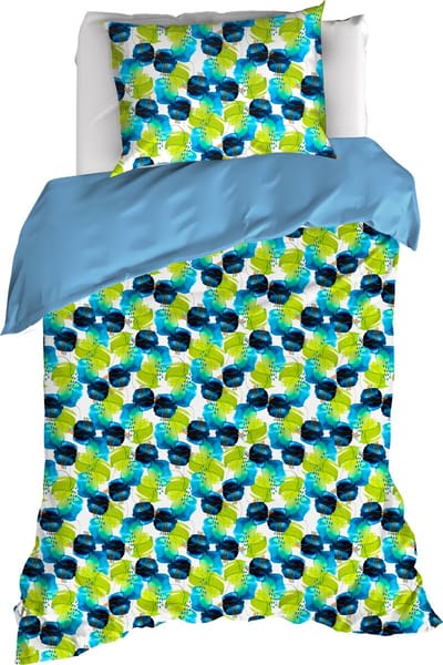 De Witte Lietaer Dekbedovertrek Whimsy, Blue Blizzard - 140 x 200/220 - Katoen Percal