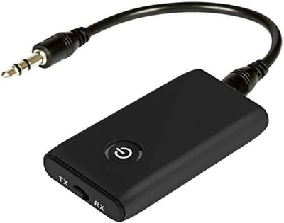 Bluetooth-adapter audio 5.0 twee-in-één draadloze zender ontvanger Bluetooth-zender adapter met 3,5 mm audiokabel voor MP3/MP4 headset HiFi luidspreker radio auto TV PC laptop tablet