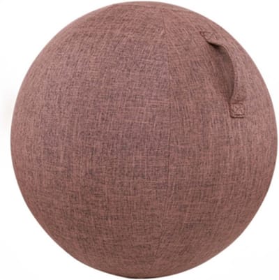 Yogabalhoes - Zitbal hoes - Fitness en Pilates - Dubbel gestikte naden - 55cm Diameter - Marineblauw