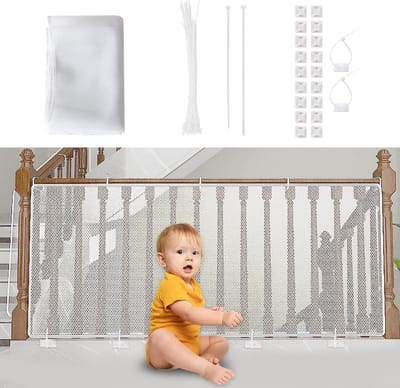 Unyqoos ® Veiligheidsbeschermingsnet voor Kinderen en Baby's voor Balkons en Trappenhuizen