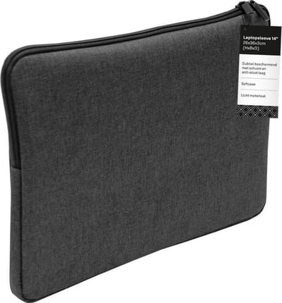 Verhaak Laptophoes 14 Inch Unisex 26 X 36 X 3 Cm Grijs