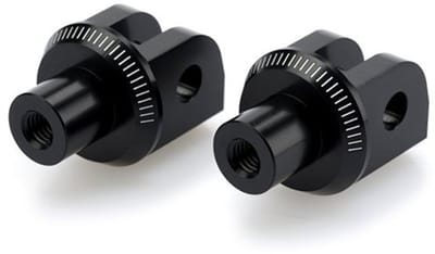 Puig 8887 Pilot Kawasaki Ninja 400/zx-10r Se 18-19&z400 19&zx-10r 16-19&zx-10r Krt Replica 18&zx-10rr 17-19 Voetsteunadapters Zwart