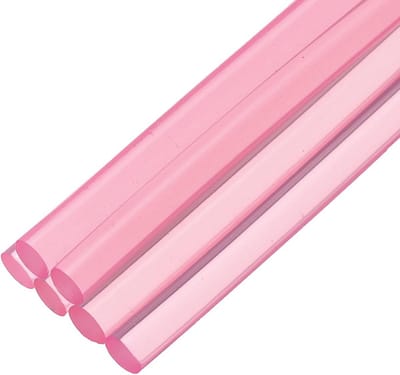6-Delige Set Lijmsticks 100x7mm voor Lijmpistool - Transparant & Gekleurd voor Knutselen en DIY