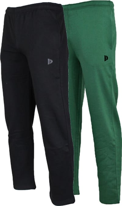 2-Pack Donnay - Joggingbroek rechte pijp (Wess) - Sportbroek - Heren - Forrest green/Navy (427) - maat XXL
