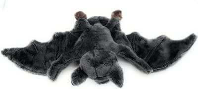 Pluche Vleermuis - Knuffeldier Dier - Knuffelen Spelen - Zachte Pluche Vulling - 36 cm - Grijs