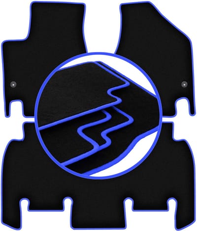 CARLUX-BLUE automatten voor: Chrysler Pacifica RU minivan (2016-)