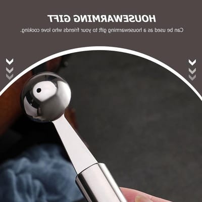 RVS Meloenballen Schep voor Fruit Desserts - Ergonomisch Ontwerp, Glad Oppervlak en Handige Keuken Tool