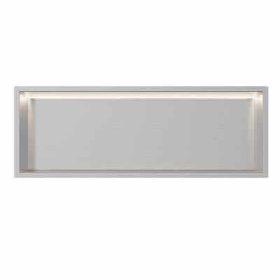 RVS Inbouwnis 30x90x10cm met RGB verlichting