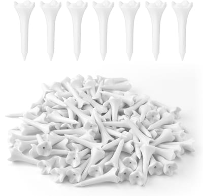 Dailygoods- Golftees 150 Stuks - 3,9cm Hoge Zichtbaarheid - Plastic Tees - Lage Wrijving - Ideale Trainingsaccessoires - Geschikt voor Driving Range - Golfthees