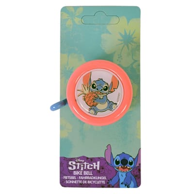Disney Stitch Fietsbel - Roze / Koraal Blauw