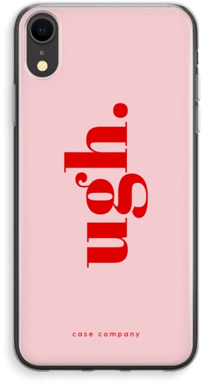 Case Company® - Hoesje geschikt voor iPhone XR hoesje - Ugh - Soft Cover Telefoonhoesje - Bescherming aan alle Kanten en Schermrand