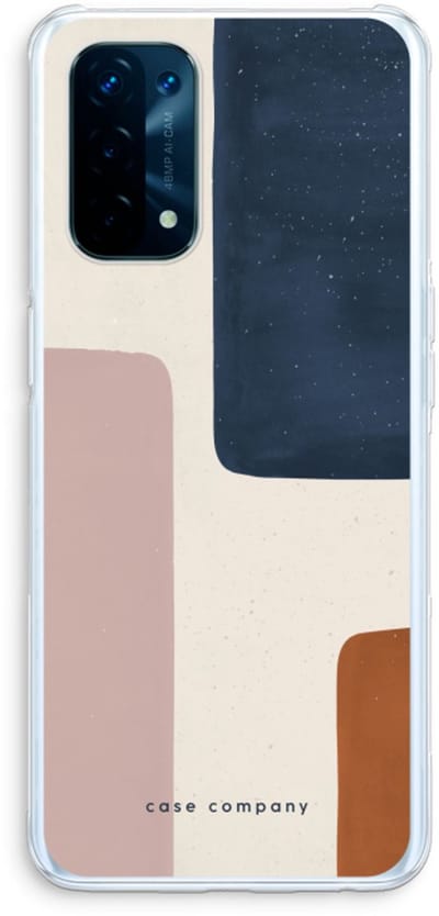 Case Company® - Hoesje geschikt voor Oppo A74 5G hoesje - Geo #5 - Soft Cover Telefoonhoesje - Bescherming aan alle Kanten en Schermrand