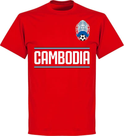 Cambodja Team T-Shirt - Rood - L