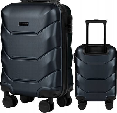Wings - Koffer - Kleine Cabine Koffer - Handbagage - Lichtgewicht - Reiskoffer - Trolley - 28L - 51,5x33,5x19cm - Zwart