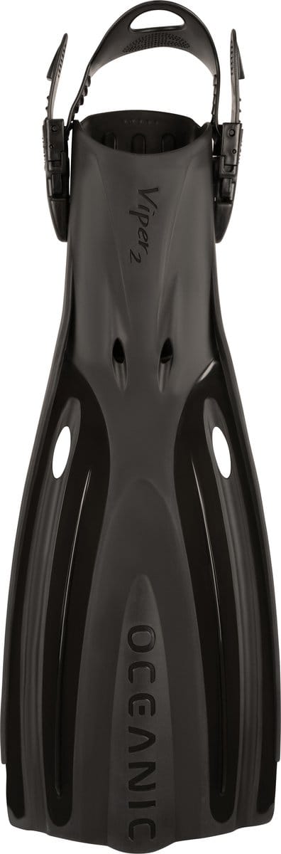 Oceanic Viper 2 - Zwemvliezen - Open Heel Duikvinnen - Volwassenen - Zwart - SM