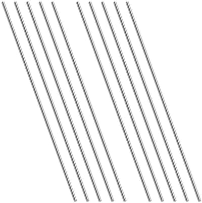 Ronde Stalen Staven 3 x 300 mm, Roestvrij Staal 304, Metaalstaven voor DIY Projecten, Modelauto's en Vliegtuigen, Verpakt per 10 Stuks