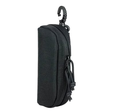 Tactische Brillenkoker – Schokbestendig & Draagbaar, 1000D Nylon, Outdoor, Jacht & Veiligheidsbril Etui, Zonnebrillen Etui Kopen-Zwart