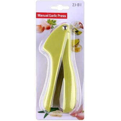 Presse à ail manuelle multifonctionnelle en alliage de zinc, appareil à éplucher la peau en silicone, accessoires de cuisine white