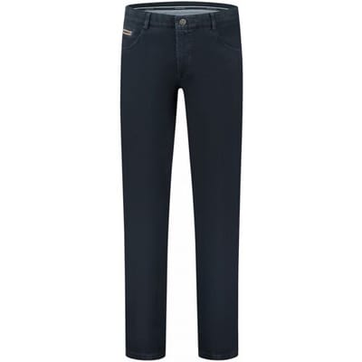 Com4 Broek Fine Structure Swing Front Donker Blauw / male