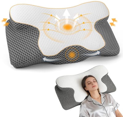 Dailygoods- Neksteunkussen Orthopedisch - Verstelbare Hoogte 9-12 cm - Ademend - Voor Rug-, Zij- en Buikslapers - Traagschuim - Comfortabel - Nekkussen