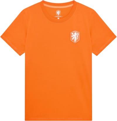 Nederlands Elftal Logo T-shirt Heren - Maat S - Oranje - KNVB - Voetbalshirt - Fankleding - Merchandise