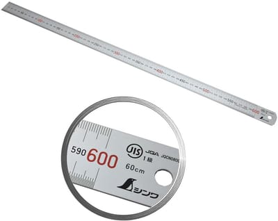 Stalen Liniaal 60 cm met Millimeterverdeling - Nauwkeurige Metalen Meetlat voor Ambacht en Werk