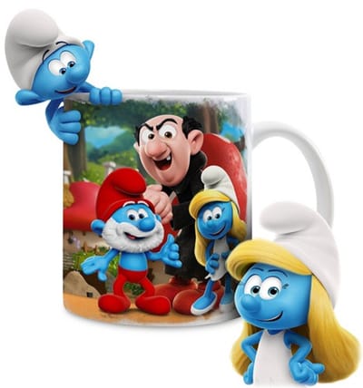 Smurfen Keramische Mok – Smurfin, Grote Smurf & Gargamel – Power Gift