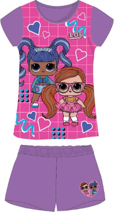 LOL Surprise pyjama - maat 110 - L.O.L. Surprise! shortama - paars
