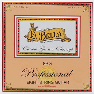 La Bella L-8SG snarenset voor klassieke gitaar, verzilverde bassnaren