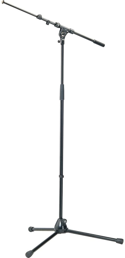 König & Meyer 210/9 microfoonstatief, zwart uitschuifbare zwenkarm,zwaar - Microfoonstandaard