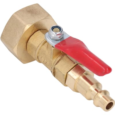Messing Winterklaar Uitblaasadapter 1/4 inch Mannelijke Snelkoppeling 3/4 inch Mannelijke GHT Schroefdraad Tuinirrigatie Koppelingen voor Campers Jachten Internal thread