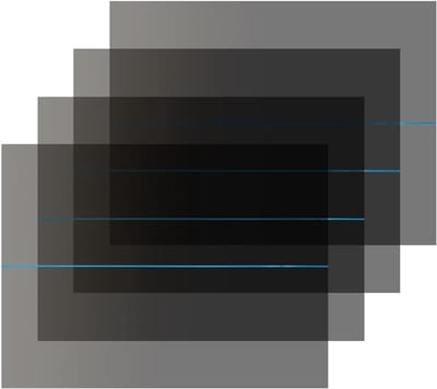 4 stuks 200 x 150 mm zelfklevende gepolariseerde filmplaten voor LCD-scherm reparatie, fotografie en cameralens accessoires