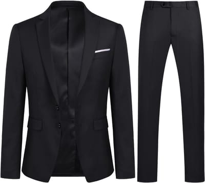 Heren Kostuum Slim Fit Tweedeelig Formeel/Zakelijk Colbert en Pantalon