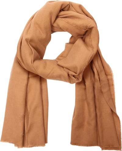 BRUBAKER Cashmirillo Sjaal, oversized, wollen sjaal voor dames en heren, 100 x 200 cm, warm en gezellig, dekensjaal met zacht kasjmiergevoel, effen kleuren, Bruin - Moederdag Cadeautje