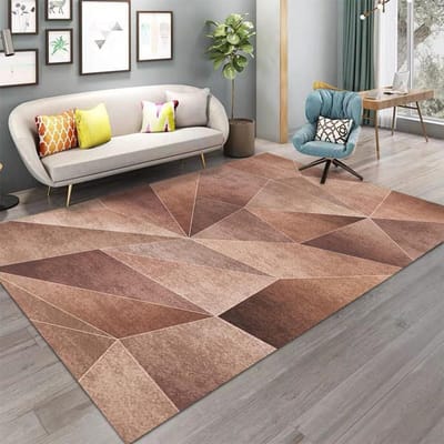 Tapis Tapis Imprimé Géométrique Nordique Tapis de Grande Surface pour Décor de Salon Chambre Tapis Antidérapant Lavable Tapis de Sol 50x80cm