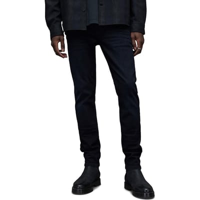 AllSaints Cigarette Blue Black Maat: W28L32 | Slim Jeans Outlet | Heren | Zwart