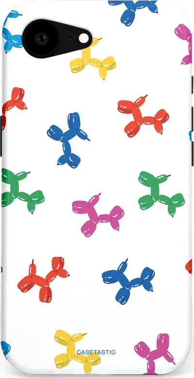 Casetastic Hoesje Geschikt voor Apple iPhone 16e Magsafe - Stijlvolle Beschermende Duo-layer Case - Ballonnen hondje
