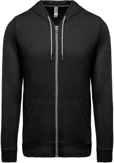 Kariban Hooded vestje van licht katoen K438 - Black - 3XL