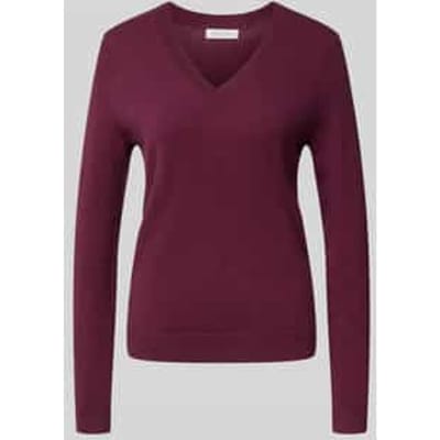 Gebreide pullover met V-hals