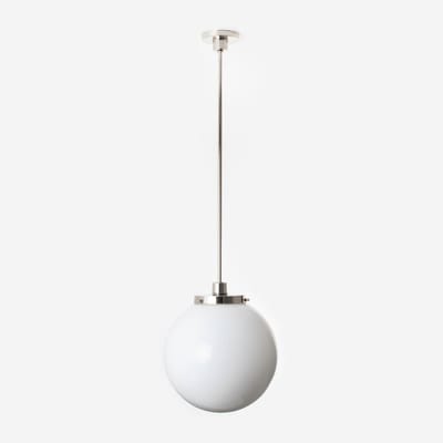 Hanglamp Bol Ø 30 20's Nikkel - Art Deco Trade