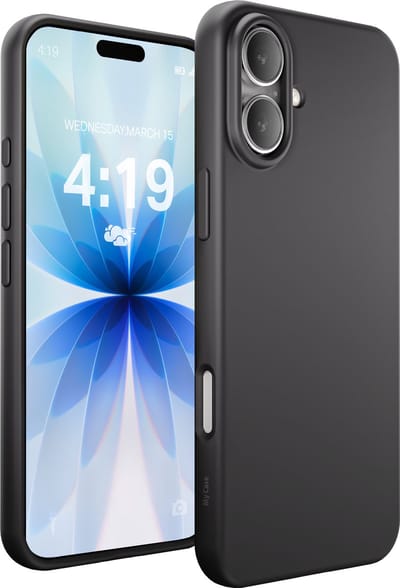 Hoesje - geschikt voor iPhone 17 - Zwart - Shock Proof - Siliconen Case - Cover hoes