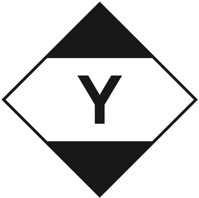 ADR sticker beperkte hoeveelheden met tekst 100 x 100 mm
