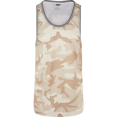 Urban Classics - Camo Mesh Tanktop - M - Beige