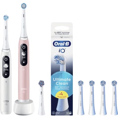 Oral-B iO Series 6N Duo Pack Wit + Roze Value Pack