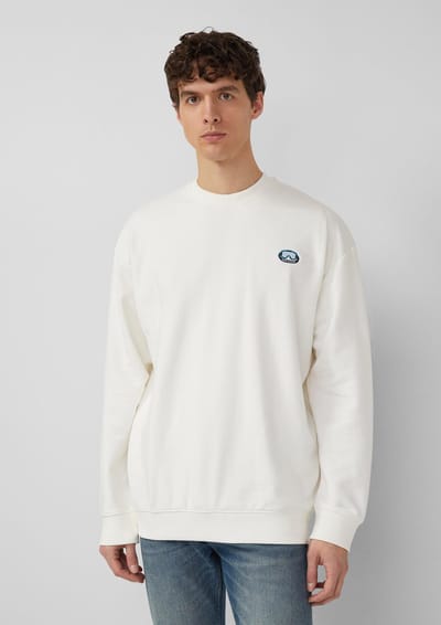s.Oliver - male - Zacht sweatshirt met artwork in een relaxte pasvorm | Wintersportcollectie