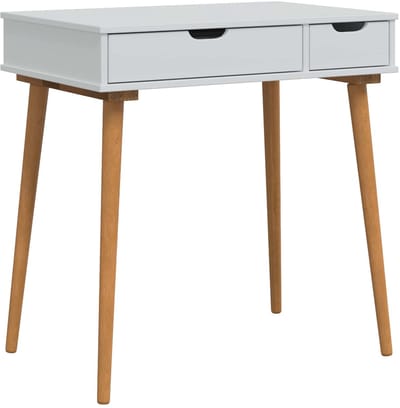 vidaXL - Kaptafel - FAUSKE - Wit - 76 - x - 50 - x - 78 - cm