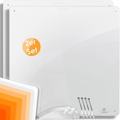 2x Infrarood Wandverwarming 425 Watt - Energiezuinig & Eenvoudig Te Installeren